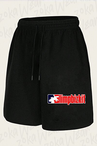 ZOKAWEAR شورت مطبوع بتصميم راب روك أمريكي رائع للجنسين من Limp Bizkit