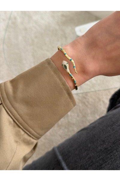 Generic Brand La'Bien Accessories Gold Color Adjustable Cuff Bracelet with Sn...