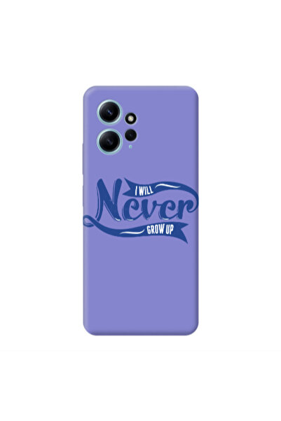 Other Xiaomi Redmi Note 12 4G I Will Never Grow Up Purple Colored Silicone TP...