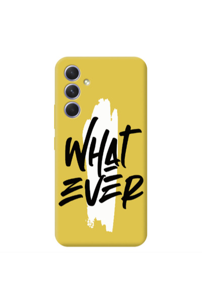 Other Samsung A56 What Ever Yellow Colored Silicone TPU Θήκη