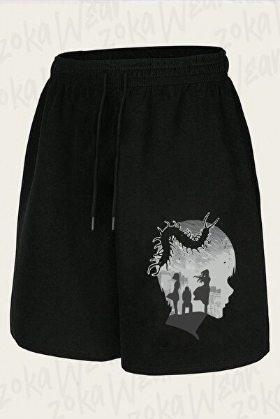 ZOKAWEAR Unisex Ghoul in Tokyo Design Printed Shorts