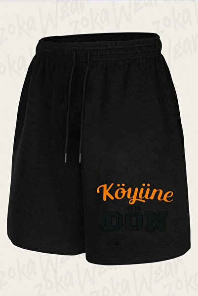 ZOKAWEAR Unisex Return to the Village Design Printed Shorts