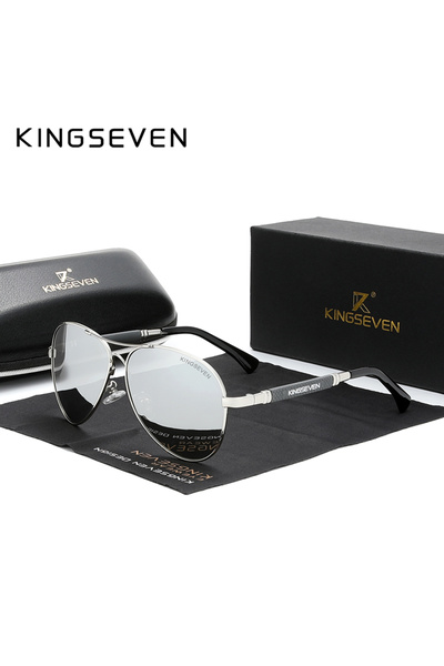 Choice3 Orignal Mirror-Silver KINGSEVEN New Trend Quality Titanium Alloy Men'...