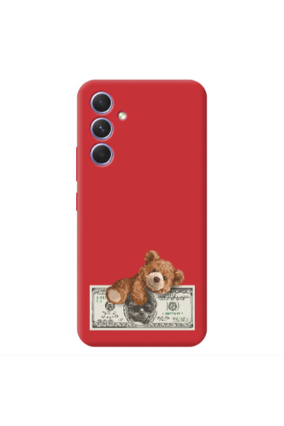 Other Samsung A35 Money Style Red Colored Silicone TPU Θήκη