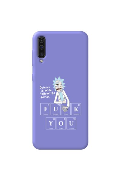 Other Samsung A70 Rick Scince is wise Purple Colored Silicone TPU Θήκη