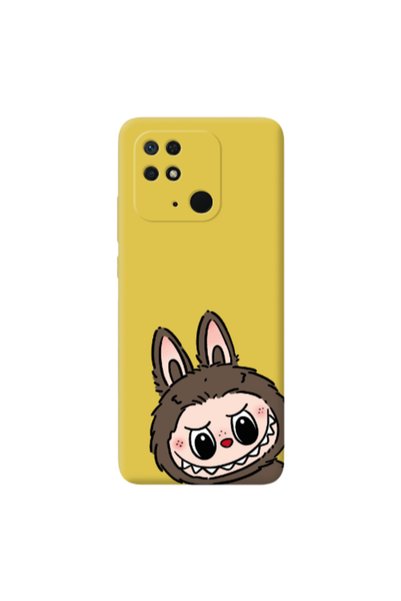 Other Xiaomi Redmi 10C Labubu7 Yellow Colored Silicone TPU Θήκη