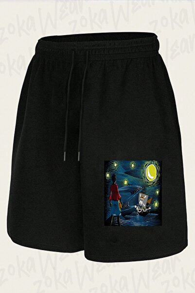 ZOKAWEAR Unisex One Piece Σορτς με στάμπα σχεδίου εικονογράφησης