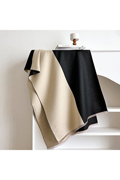 Choice black 2025 Winter Jacquard Thick Imiation Cashmere Scarves Women Blank...