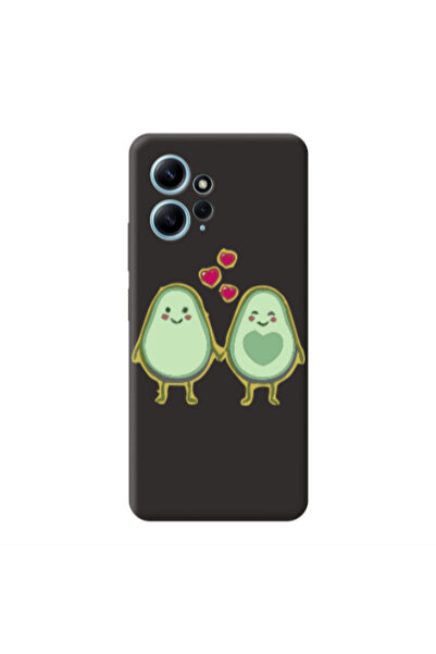 Other Xiaomi Redmi Note 12 4G Avocados Black Colored Silicone TPU Θήκη