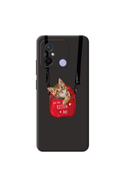Other Xiaomi Redmi 12C Kitten Me Black Colored Silicone TPU Θήκη