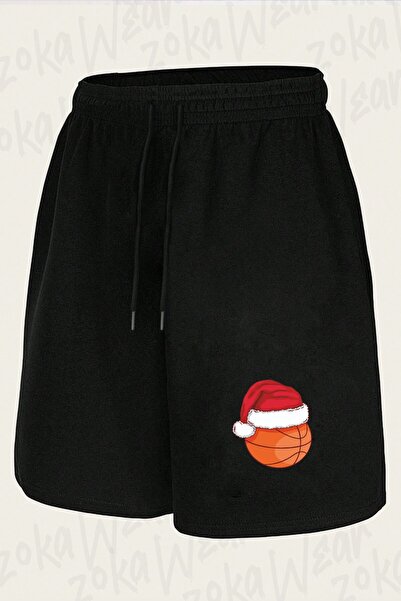ZOKAWEAR Unisex Minimalist Basketball Ball Design Printed Shorts