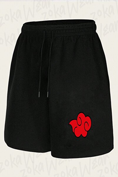 ZOKAWEAR Unisex σορτς με στάμπα Itachi Uchiha Naruto Cloud Design