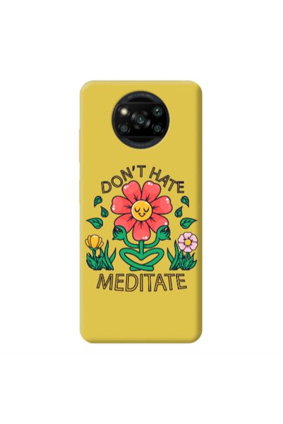 Other Xiaomi Poco X3 /X3 Pro Meditate Yellow Colored Silicone TPU Θήκη