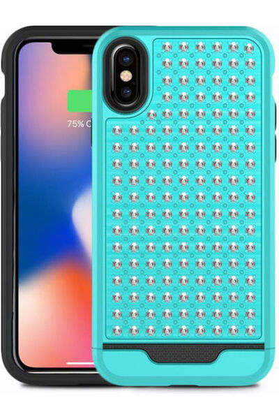 Zizo Husă spate Silicon / Plastic Turcoaz (iPhone X / Xs)