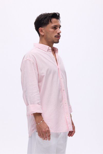 Unreal Co Basic Oversize Pamuk Keten Gömlek