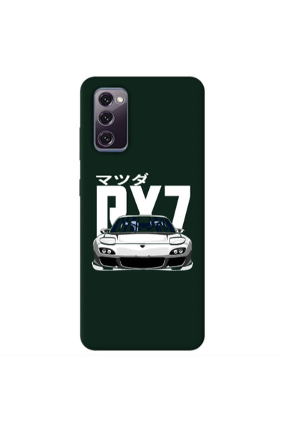 Other Samsung S20 FE Car Rx7 Dark Green Colored Silicone TPU Θήκη