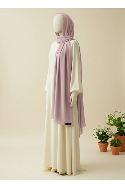 Vogue Visage Elegant Chiffon Scarf in pastel petal