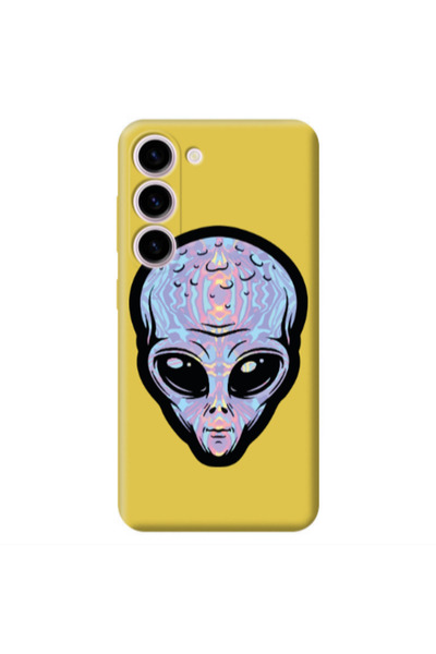 Other Samsung S23 Plus Alien Yellow Colored Silicone TPU Θήκη