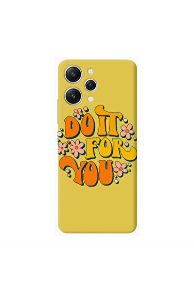 Other Xiaomi Redmi 12 Do it For You Yellow Colored Silicone TPU Θήκη
