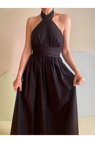 FK PYNAPPEL Halter Neck Midi Dress