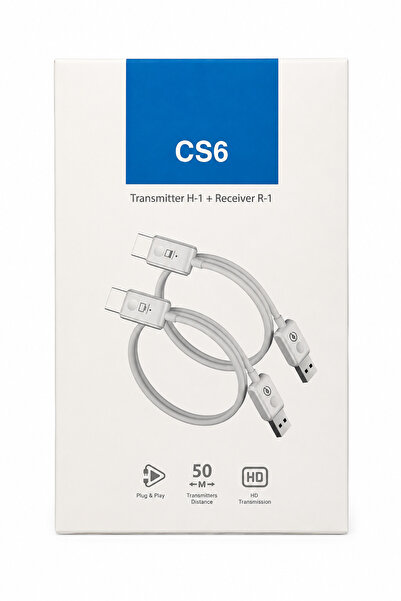 Genel Markalar CS6 HDMI to HDMI Kablosuz Görüntü Aktarıcı Transmitter Receive...