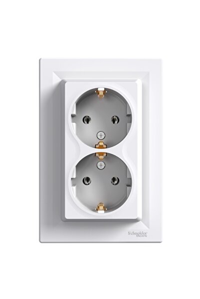 SCHNEIDER Asfora Двоен контакт Asfora Бял 16А, EPH9900121