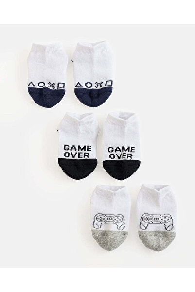 REDTAG Infant Boys Assorted Ankle Socks Set