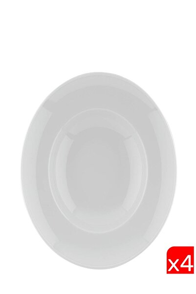Kütahya Porselen Bone Risus Pasta Plate Cream 27.5cm Bnrs27Spt00 Set of 4