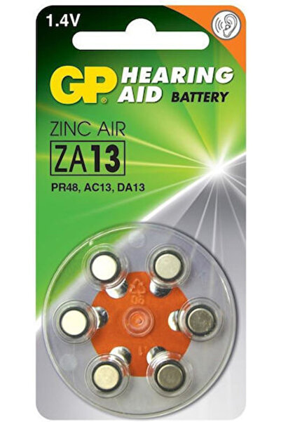 GP Batteries Μπαταρίες ακουστικών βαρηκοΐας 13 1.4V 6 τεμάχια