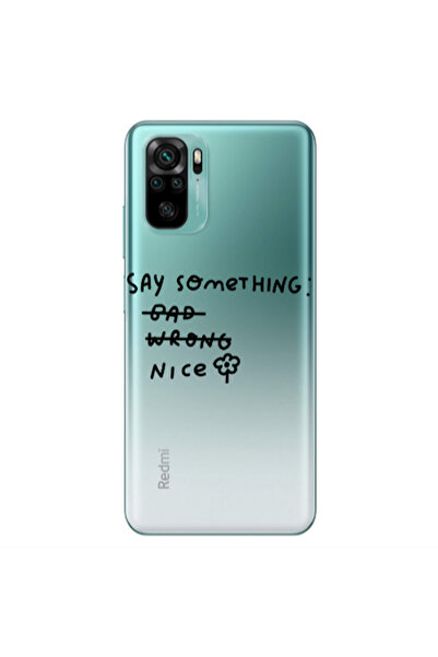 Other Xiaomi Redmi Note 10S Say Something Transparent Silicone TPU Θήκη
