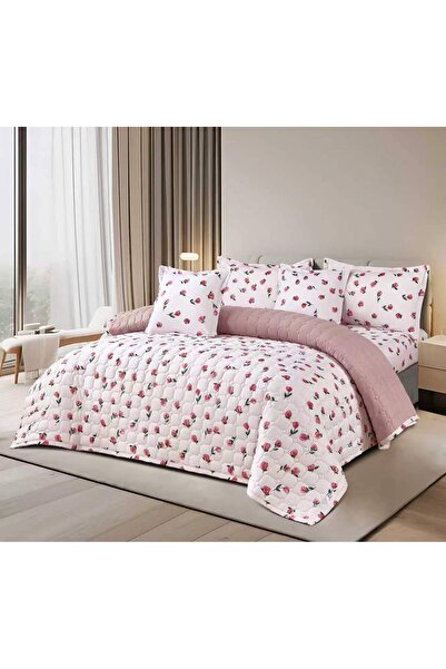 BIET ALMAFROSHAT Nefren Quilt Set, Compressed, Double-Sided, 6-Piece