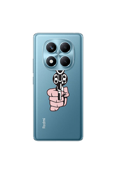 Other Xiaomi Redmi Note 14 Pro Heart gun Transparent Silicone TPU Θήκη