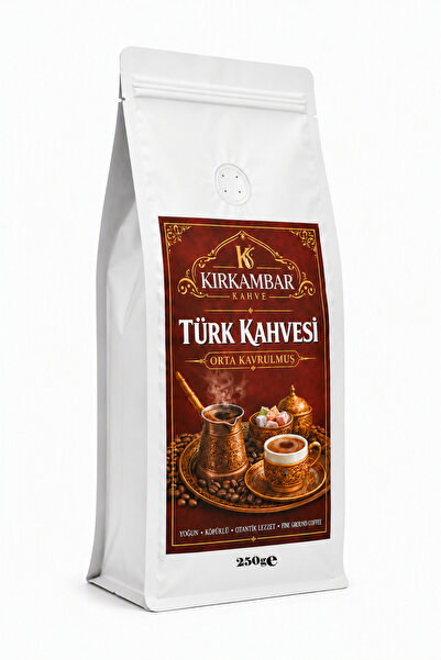 Orta Kavrulmuş Türk Kahvesi 250 Gr Geleneksel Türk Kahvesi Yumuşak İçimli