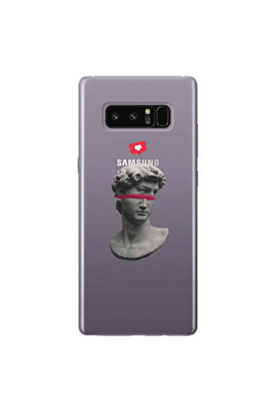 Other Samsung Note 8 Half statue Transparent Silicone TPU Θήκη
