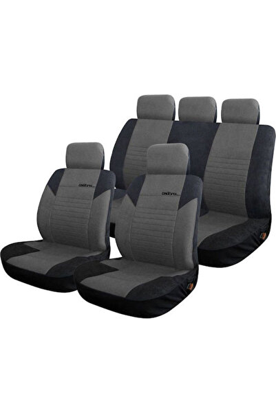 Autoline Car Cover Set 9pcs Polyester Calibre Gray 9990000005680