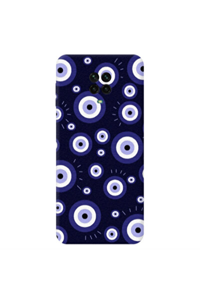Other Xiaomi Redmi Note 9S Purple evil eye bead Transparent Silicone TPU Θήκη