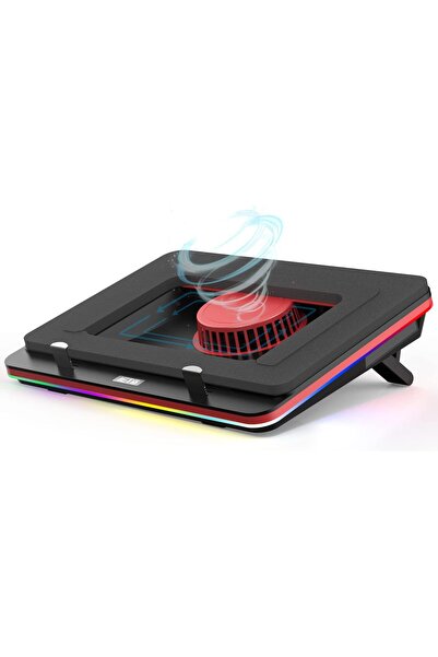 IETS Cooler pentru laptop GT500S2 cu suport reglabil, ventilator turbo, RGB, ...