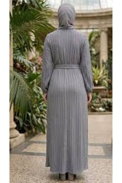 AYSAMOOD Belted Dress with Elastic Detail at the Ankle