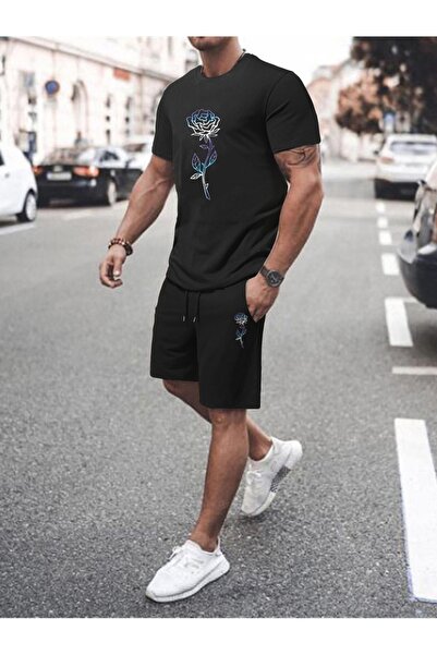 ship master Summer Collection New Arrival T-Shirt & Shorts Set Printed Patter...