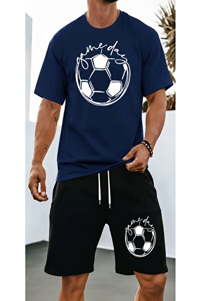 ship master Summer Collection New Arrival T-Shirt & Shorts Set Printed Patter...
