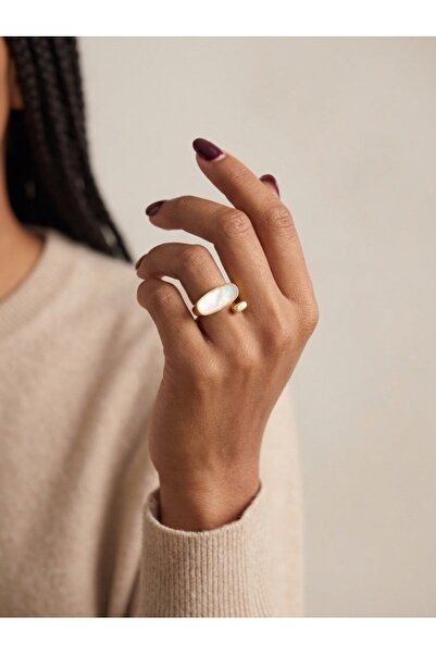 Çi & Sİ Luxury Accessory Minimalist Taşlı Modern Ayarlanabilir Yüzük