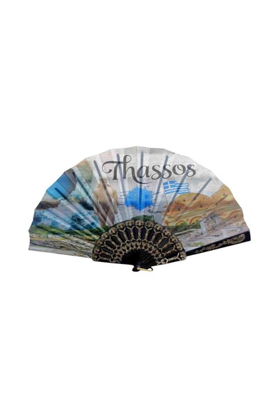 Tradesor Βεντάλια χειρός Souvenir - Σετ 12 τεμάχια - Thassos - 216455