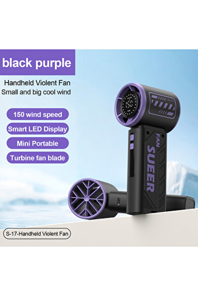 choice2 مروحة DUTRIEUX Purple BAOTAI صغيرة محمولة باليد - مروحة توربو محمولة ...