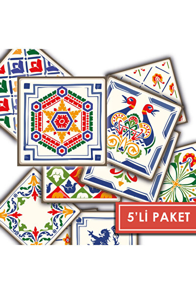 TİNK Kendinden Yapışkanlı Oyun Desenli Pvc Karo 15x15 Cm 5’li Paket