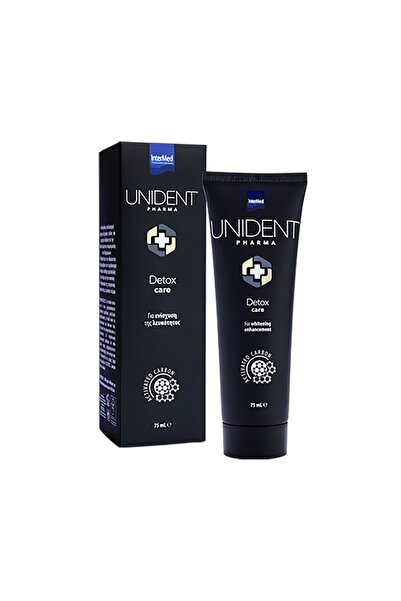 İNTERMED Unident Pharma Οδοντόκρεμα Αποτοξίνωσης και Λεύκανσης με Ενεργό Άνθρ...