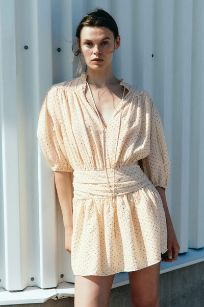 H&M Drapeli Tunik Elbise