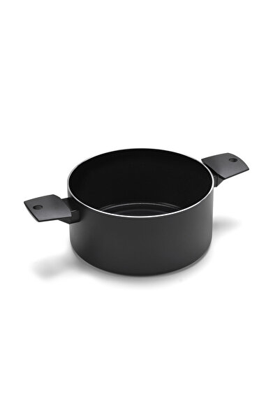 moneta Oala antiaderenta Moneta, Aluminiu, Inductie, Negru, 24 cm