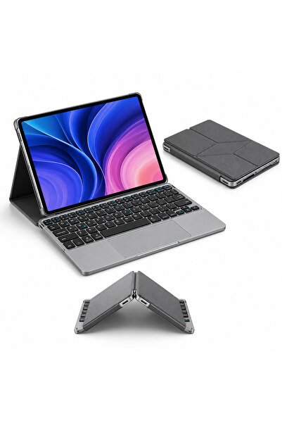 EHZ TEKNOLOJİ Pad 8pro /Pad 7Pro Uyumlu Touchpad’li Bluetooth Klavyeli Tablet...