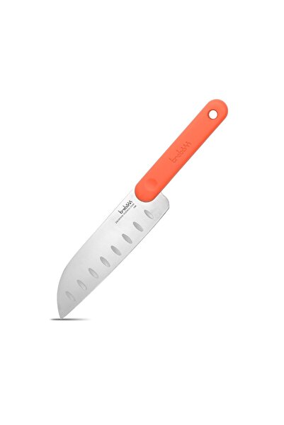 Trebonn Cutit santoku Trebonn, Inox, antiderapant, portocaliu, 35x9x2,5cm