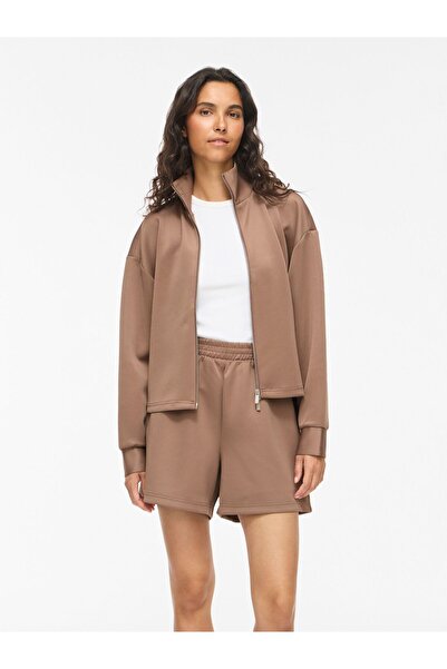 VILA Strickjacke VILOANA Zip-up